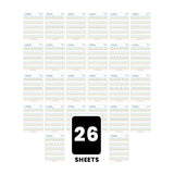 Handwriting Wipeable Alphabet Tracing Single Sided Set