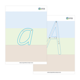 Handwriting Wipeable Scaffolding Letters Double Sided Set